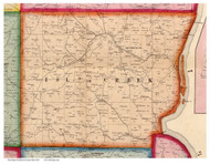 Island Creek, Ohio 1856 Old Town Map Custom Print - Jefferson Co.