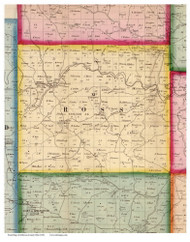 Ross, Ohio 1856 Old Town Map Custom Print - Jefferson Co.