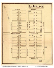 LaGrange - Jefferson Co., Ohio 1856 Old Town Map Custom Print - Jefferson Co.