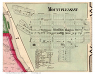 Mt. Pleasant Village - Mount Pleasant, Ohio 1856 Old Town Map Custom Print - Jefferson Co.