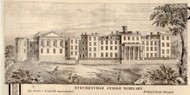 Steubenville Female Seminary - Steubenville, Ohio 1856 Old Town Map Custom Print - Jefferson Co.
