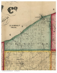 Black River, Ohio 1857 Old Town Map Custom Print - Lorain Co.
