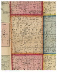Brighton, Ohio 1857 Old Town Map Custom Print - Lorain Co.