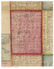 Camden, Ohio 1857 Old Town Map Custom Print - Lorain Co.