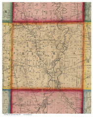 Elyria, Ohio 1857 Old Town Map Custom Print - Lorain Co.