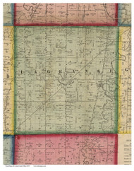 Lagrange, Ohio 1857 Old Town Map Custom Print - Lorain Co.