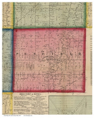 Penfield, Ohio 1857 Old Town Map Custom Print - Lorain Co.