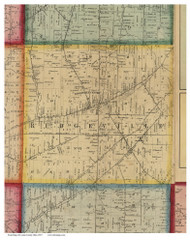 Ridgefield, Ohio 1857 Old Town Map Custom Print - Lorain Co.
