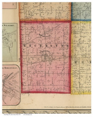 Rochester, Ohio 1857 Old Town Map Custom Print - Lorain Co.
