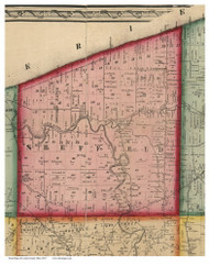 Sheffield, Ohio 1857 Old Town Map Custom Print - Lorain Co.