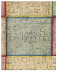 Wellington, Ohio 1857 Old Town Map Custom Print - Lorain Co.