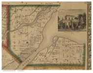 Manhatten, Ohio 1861 Old Town Map Custom Print - Lucas Co.