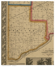 Providence, Ohio 1861 Old Town Map Custom Print - Lucas Co.