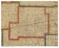Springfield, Ohio 1861 Old Town Map Custom Print - Lucas Co.