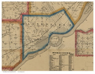 Waynesfield, Ohio 1861 Old Town Map Custom Print - Lucas Co.