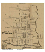 Sylvania Village - Sylvania, Ohio 1861 Old Town Map Custom Print - Lucas Co.