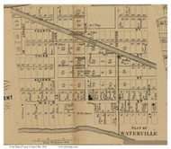 Waterville Village - Waterville, Ohio 1861 Old Town Map Custom Print - Lucas Co.