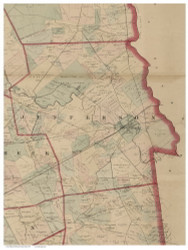 Jefferson, Ohio 1862 Old Town Map Custom Print - Madison Co.