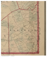 Pleasant, Ohio 1862 Old Town Map Custom Print - Madison Co.