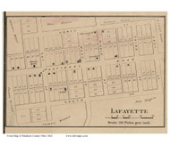 Lafayette - Deer Creek, Ohio 1862 Old Town Map Custom Print - Madison Co.