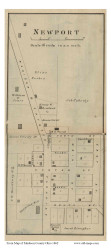 Newport - Paint, Ohio 1862 Old Town Map Custom Print - Madison Co.