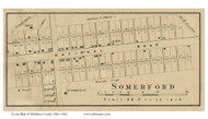 Somerford Vill - Somerfield, Ohio 1862 Old Town Map Custom Print - Madison Co.