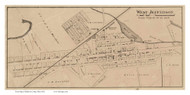 West Jefferson - Jefferson, Ohio 1862 Old Town Map Custom Print - Madison Co.