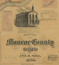 Title of Source Map - Monroe Co., Ohio 1869 - NOT FOR SALE - Monroe Co.