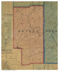Bethel, Ohio 1869 Old Town Map Custom Print - Monroe Co.