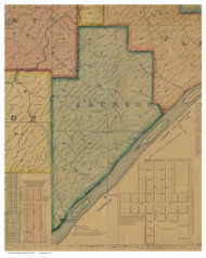 Jackson, Ohio 1869 Old Town Map Custom Print - Monroe Co.