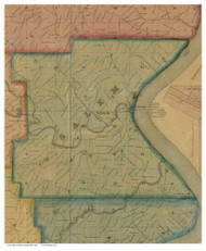 Salem, Ohio 1869 Old Town Map Custom Print - Monroe Co.