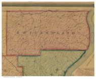Switerland, Ohio 1869 Old Town Map Custom Print - Monroe Co.