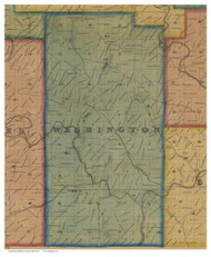 Washington, Ohio 1869 Old Town Map Custom Print - Monroe Co.