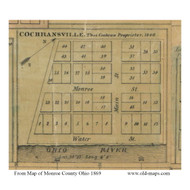 Cochransville - Jackson, Ohio 1869 Old Town Map Custom Print - Monroe Co.