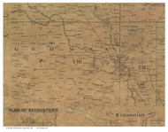 German, Ohio 1851 Old Town Map Custom Print - Montgomery Co.