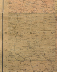 Jackson, Ohio 1851 Old Town Map Custom Print - Montgomery Co.