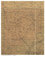 Jefferson, Ohio 1851 Old Town Map Custom Print - Montgomery Co.