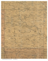 Madison, Ohio 1851 Old Town Map Custom Print - Montgomery Co.