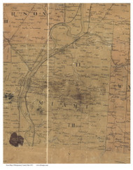 Miami, Ohio 1851 Old Town Map Custom Print - Montgomery Co.