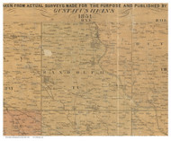 Randolph, Ohio 1851 Old Town Map Custom Print - Montgomery Co.