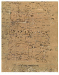 Washington, Ohio 1851 Old Town Map Custom Print - Montgomery Co.