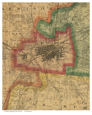 Dayton, Ohio 1869 Old Town Map Custom Print - Montgomery Co.