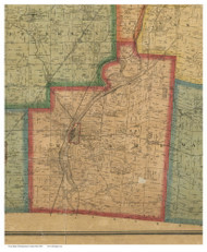 Miami, Ohio 1869 Old Town Map Custom Print - Montgomery Co.
