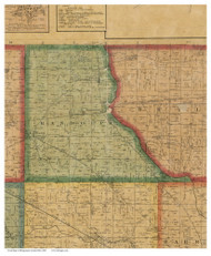 Randolph, Ohio 1869 Old Town Map Custom Print - Montgomery Co.