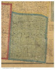 Washington, Ohio 1869 Old Town Map Custom Print - Montgomery Co.