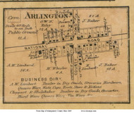 Arlington - Clay, Ohio 1869 Old Town Map Custom Print - Montgomery Co.