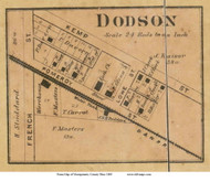 Dodson - Clay, Ohio 1869 Old Town Map Custom Print - Montgomery Co.