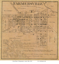 Farmersville - Jackson, Ohio 1869 Old Town Map Custom Print - Montgomery Co.