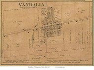 Vandalla - Butler, Ohio 1869 Old Town Map Custom Print - Montgomery Co.