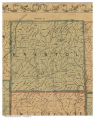 Bristol, Ohio 1854 Old Town Map Custom Print - Morgan Co.